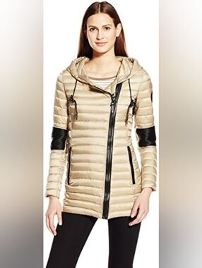 Rudsak M Elba Khaki Coat Light Spring Puffer RUD Medium
